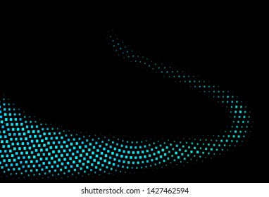 Dark Blue, Green vector template with crystals, rectangles. Beautiful illustration with rectangles and squares. The template can be used as a background.