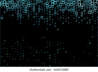 Dark Blue, Green vector template with rhombus. Modern abstract illustration with colorful rectangles. Pattern can be used for websites.