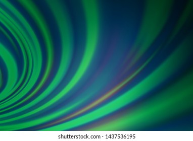 Dark Blue, Green vector template with bubble shapes. Creative illustration in halftone marble style with gradient. Brand new design for your ads, poster, banner.