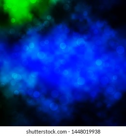 Dark Blue, Green vector template with circles. Modern abstract illustration with colorful circle shapes. Pattern for booklets, leaflets.