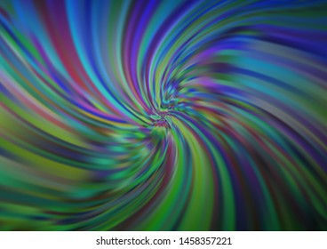 Dark Blue, Green vector template with abstract lines. A sample with blurred bubble shapes. A new texture for your  ad, booklets, leaflets.