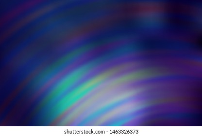 Dark Blue, Green vector template with bent lines. A sample with colorful lines, shapes. New composition for your brand book.