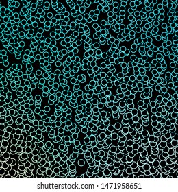 Dark Blue, Green vector template with circles. Abstract decorative design in gradient style with bubbles. Pattern for business ads.