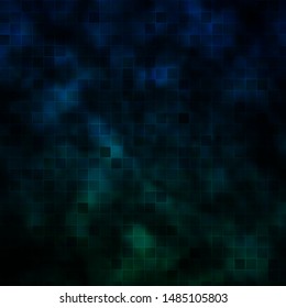 Dark Blue, Green vector template with rectangles. Modern design with rectangles in abstract style. Pattern for commercials, ads.