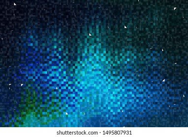 Dark Blue, Green vector template with rhombus. Decorative design in abstract style with rectangles. Smart design for your business advert.