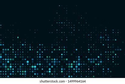 Dark Blue, Green vector template with circles. Abstract illustration with colored bubbles in nature style. Pattern for ads, booklets.