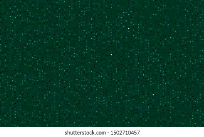 Dark Blue, Green vector template with circles. Blurred decorative design in abstract style with bubbles. Pattern of water, rain drops.