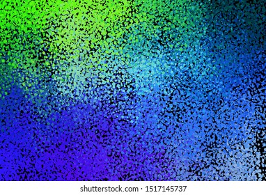 Dark Blue, Green vector template with chaotic shapes. Illustration with colorful gradient shapes in abstract style. Simple design for your web site.