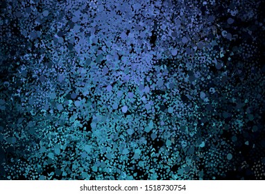 Dark Blue, Green vector template with chaotic shapes. Modern abstract illustration with colorful random forms. Background for a cell phone.