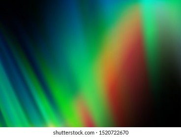 Dark Blue, Green vector template with abstract lines. Glitter abstract illustration with wry lines. A new texture for your  ad, booklets, leaflets.