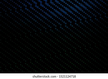Dark Blue, Green vector template with square style. Illustration with set of colorful rectangles. Smart design for your business advert.