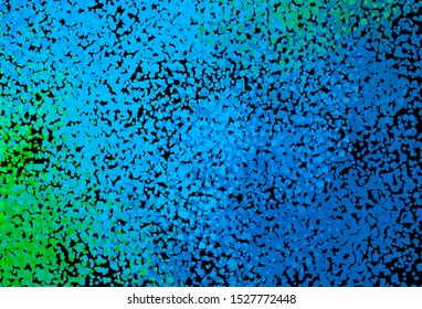 Dark Blue, Green vector template with chaotic shapes. Simple colorful illustration with abstract gradient shapes. Modern design for your business card.