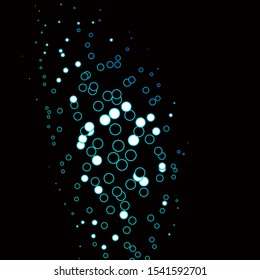 Dark Blue, Green vector template with circles. Colorful illustration with gradient dots in nature style. Design for your commercials.