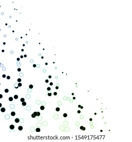 Dark Blue, Green vector template with circles. Abstract illustration with colorful spots in nature style. Design for posters, banners.