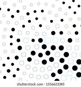 Dark Blue, Green vector template with circles. Abstract colorful disks on simple gradient background. Pattern for wallpapers, curtains.