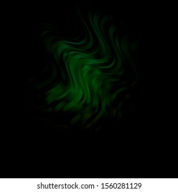 Dark Blue, Green vector template with curves. Illustration in halftone style with gradient curves. Pattern for websites, landing pages.