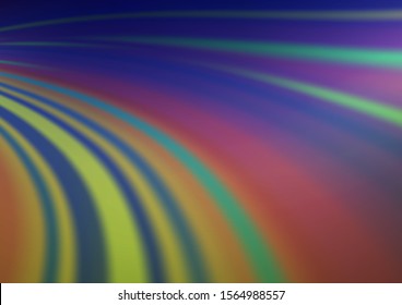Dark Blue, Green vector template with bent lines. A completely new color illustration in marble style. New composition for your brand book.