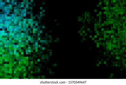 Dark Blue, Green vector template with crystals, rectangles. Modern abstract illustration with colorful rectangles. Smart design for your business advert.