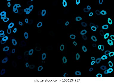 Dark Blue, Green vector template with circles. Abstract illustration with colored bubbles in nature style. Design for business adverts.