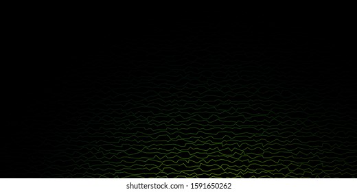 Dark Blue, Green vector template with lines. Bright sample with colorful bent lines, shapes. Pattern for business booklets, leaflets