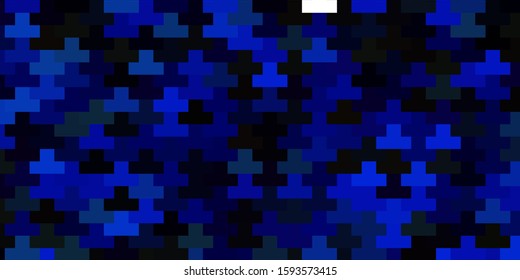 Dark Blue, Green vector template in rectangles. Abstract gradient illustration with colorful rectangles. Design for your business promotion.