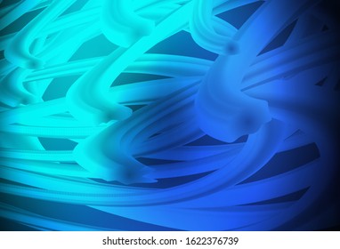 Dark Blue, Green vector template with lines. Glitter abstract illustration with wry lines. Pattern for your business design.