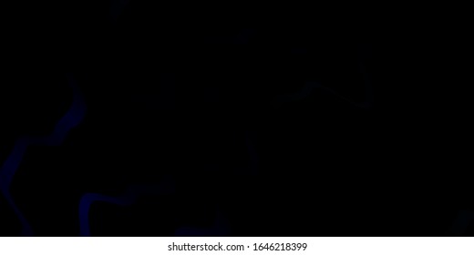 Dark Blue, Green vector template with lines. Abstract illustration with gradient bows. Design for your business promotion.