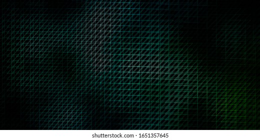 Dark Blue, Green vector template with lines. Geometric abstract illustration with blurred lines. Pattern for booklets, leaflets.