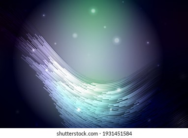 Dark Blue, Green vector template with lines. Colorful geometric sample with gradient lines.  Texture for booklets, leaflets.