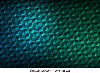 Dark Blue, Green vector template with circles. Glitter abstract illustration with blurred drops of rain. Pattern for textures of wallpapers.