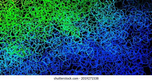 Dark blue, green vector template with abstract forms. Modern abstract illustration with gradient random forms. Smart design for your business.