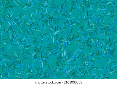 Dunkelblaue, grüne Vektorvorlage mit wiederholten Sticks. Farbige Illustration mit schmalen Linien. Muster für Anzeigen, Poster, Banner.