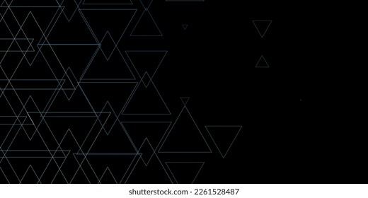 Azul oscuro, plantilla vectorial verde con cristales, triángulos. Ilustración abstracta brillante con formas triangulares. Plantilla para las páginas de inicio.