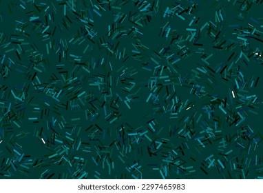 Dark blue, green vector template with repeated sticks. Modern geometrical abstract illustration with staves. Pattern for business booklets, leaflets.