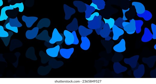 Plantilla vectorial verde azul oscuro con formas abstractas. Ilustración abstracta moderna con formas aleatorias gradientes. Diseño moderno para tus anuncios.