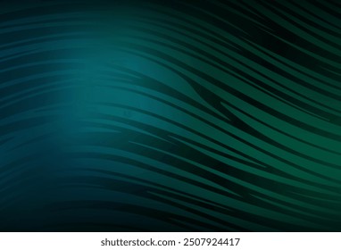 Dark Blue, Green vector template with bent lines. A sample with colorful lines, shapes. New composition for your brand book.