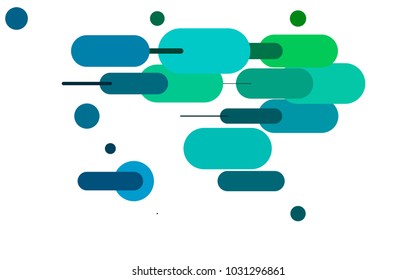 Dark Blue, Green vector texture with colored capsules. Shining colored illustration with rounded stripes. The pattern can be used for medical ad, booklets, leaflets