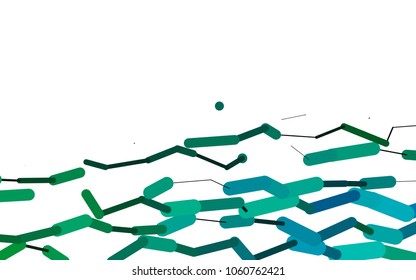 Dark Blue, Green vector texture with colored capsules. Glitter abstract illustration with colored sticks. The pattern can be used for websites.