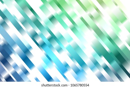 Dark Blue, Green vector texture with colored lines. Decorative shining illustration with lines on abstract template. Smart design for your business advert.