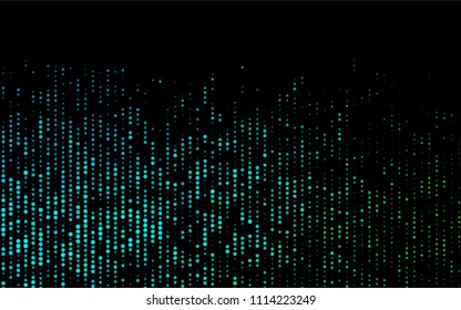 Dark Blue, Green vector  texture with disks. Glitter abstract illustration with blurred drops of rain. The pattern can be used for aqua ad, booklets.