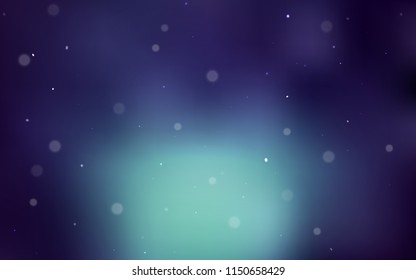 Dark Blue, Green vector texture with disks. Modern abstract illustration with colorful water drops. Pattern can be used for beautiful websites.