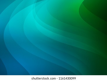 Dark Blue, Green vector texture with colored lines. Modern geometrical abstract illustration with staves. The template can be used as a background.