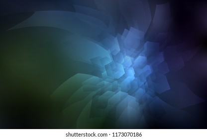 Dark Blue, Green vector texture with colorful hexagons. Design in abstract style with hexagons. Pattern for texture of wallpapers.