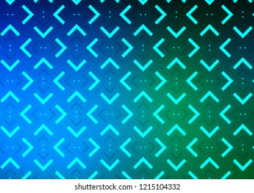 Dark Blue, Green vector texture with colored lines. Blurred decorative design in simple style with lines. The pattern can be used for busines ad, booklets, leaflets