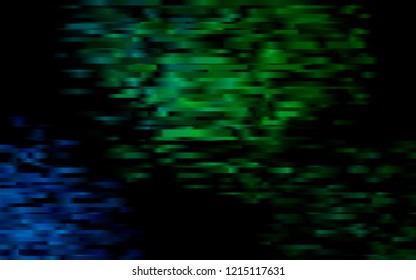 Dark Blue, Green vector texture with colored lines. Decorative shining illustration with lines on abstract template. Best design for your ad, poster, banner.