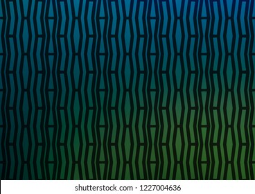 Dark Blue, Green vector texture with colored lines. Blurred decorative design in simple style with lines. The pattern can be used for websites.