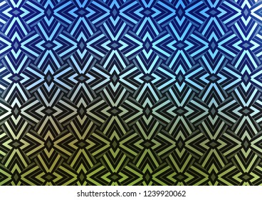 Dark Blue, Green vector texture in triangular style. Glitter abstract illustration with triangular shapes. Modern template for your landing page.