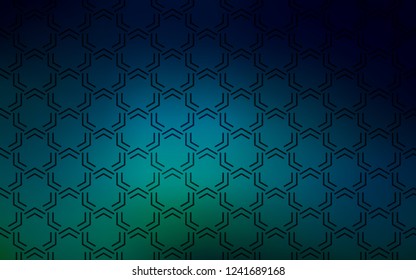 Dark Blue, Green vector texture with colored lines. Lines on blurred abstract background with gradient. Pattern for your busines websites.