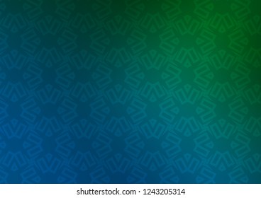 Dark Blue, Green vector texture in poly style with cubes. Abstract illustration with colorful lines, cubes. Smart design for your business advert.