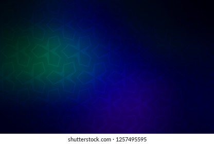 Dark Blue, Green vector texture in rectangular style. Modern abstract illustration with colorful rectangles. Pattern for busines ad, booklets, leaflets